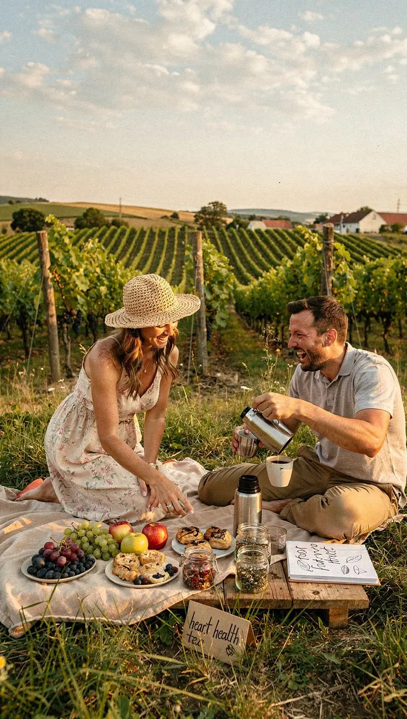 Gyógytea készítése, szárított gyógynövényekkel és forró vízzel.