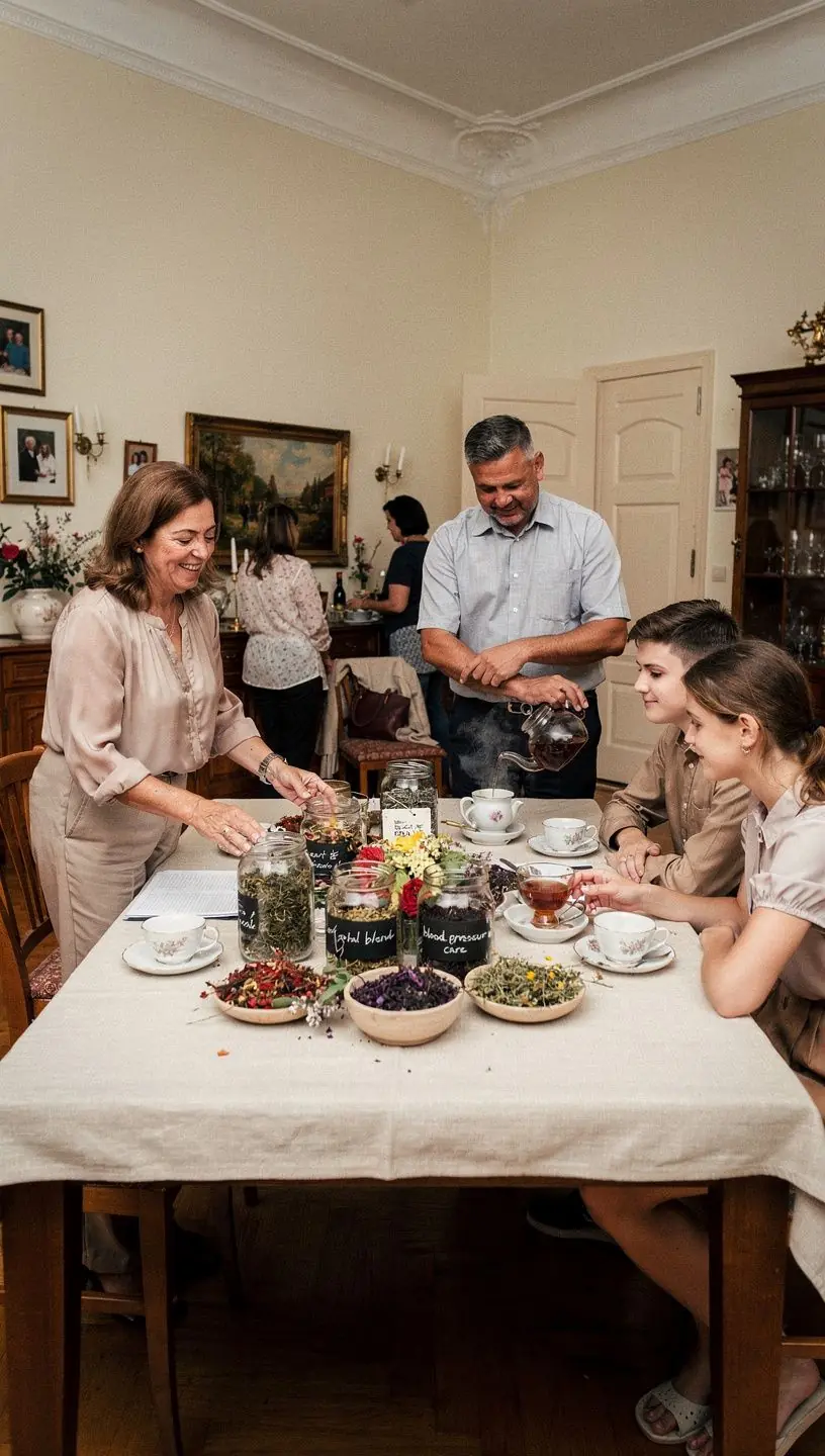Teafőző edény, amiben ízletes gyógynövényes tea készül.