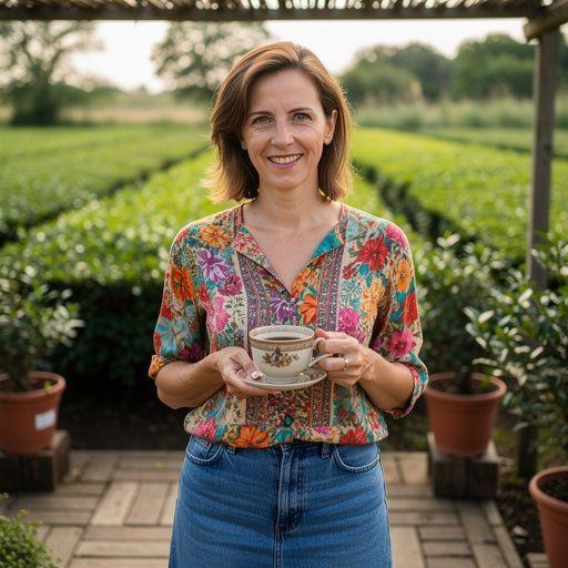 Kép egy teáskanálról, amivel gyógynövényes teát adagolunk.